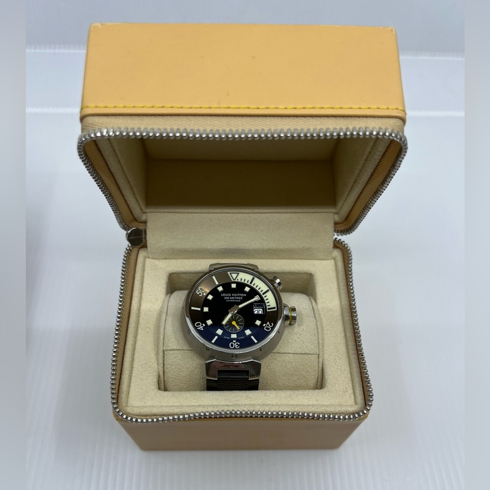 Louis Vuitton Q1031 Men's Tambour Diving Automatic Watch